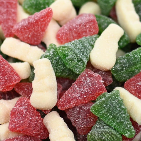 Gummi Christmas Trees & Snowmen w/Snow