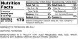 Nutrition Information for 1 pound of Roasted and Salted Pistachios in Shell