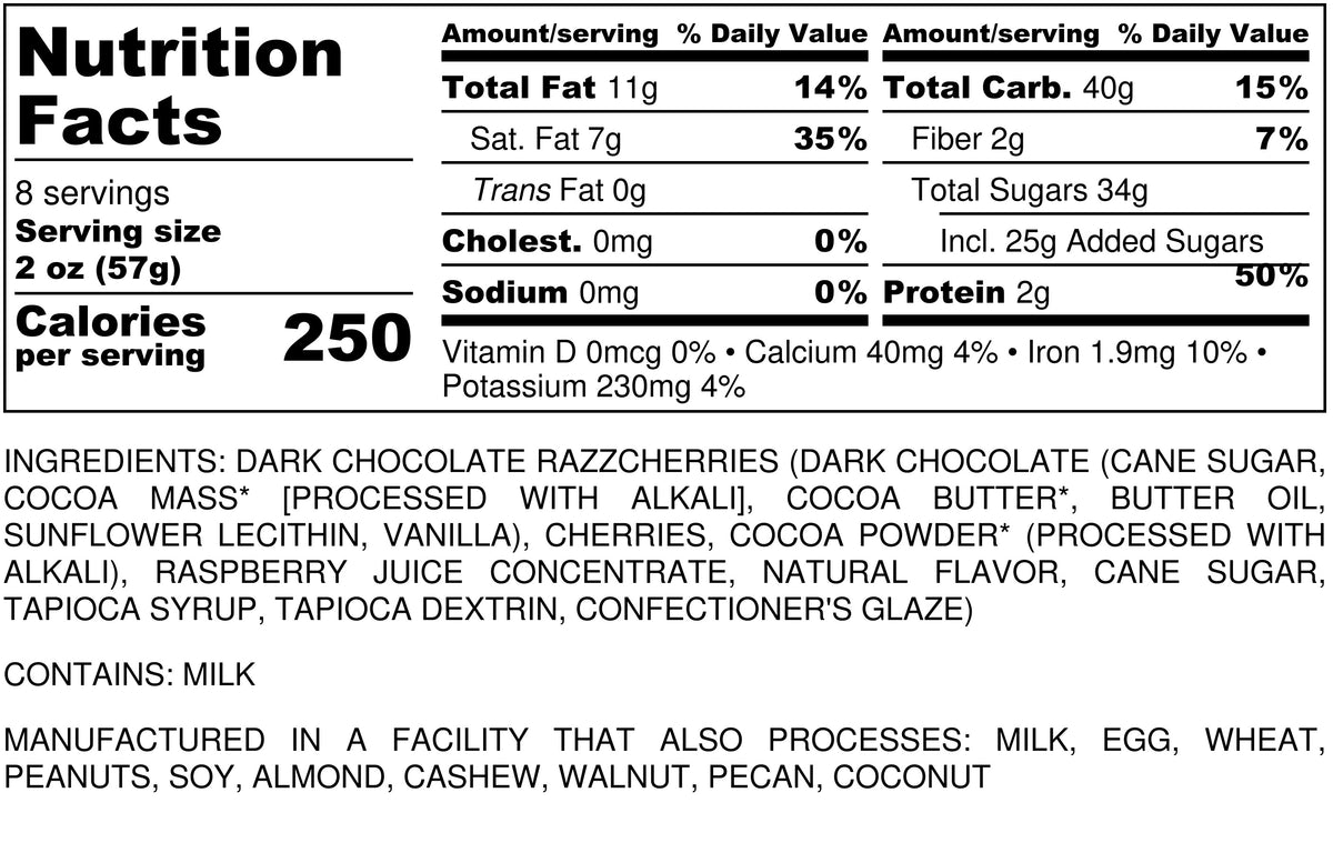 Razzcherries - Chocolate | Napa Nuts
