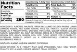 Nutrition Information for 1 pound of Performance Blend Trail Mix