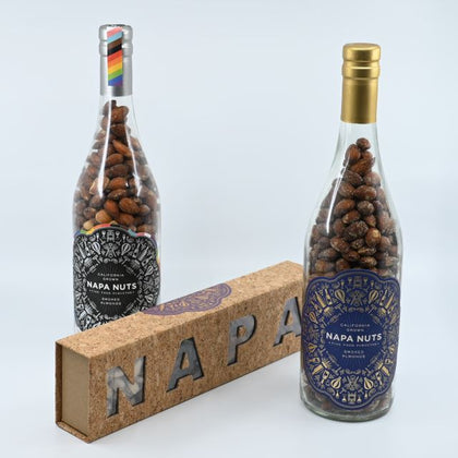 Napa Nuts Gift Products - Bottles and Cork Box