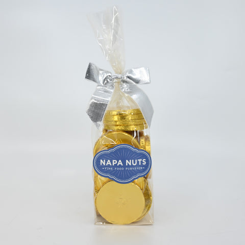 Winter Gift Bag - Milk Chocolate Foil Coins (Gelt)