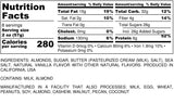 Nutrition Information for 1 pound Butter Toffee Almonds