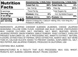 Nutrition Information for 1 pound of Jalapeno Cheddar Almonds