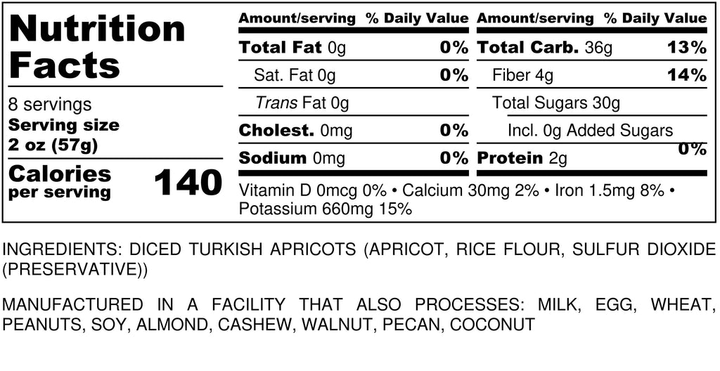 Apricots Turkish Diced Napa Nuts