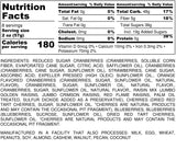 Nutrition Information for 1 pound of Gourmet Berry Mix