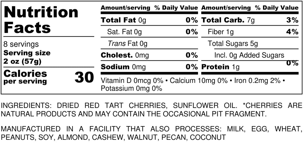 Cherries Pitted Tart Napa Nuts