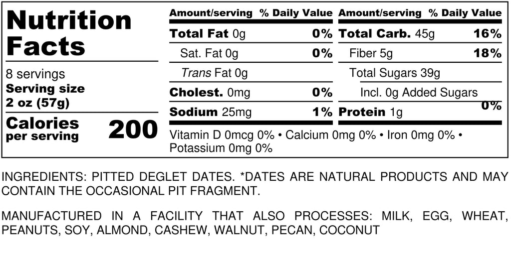 Dates Pitted Napa Nuts