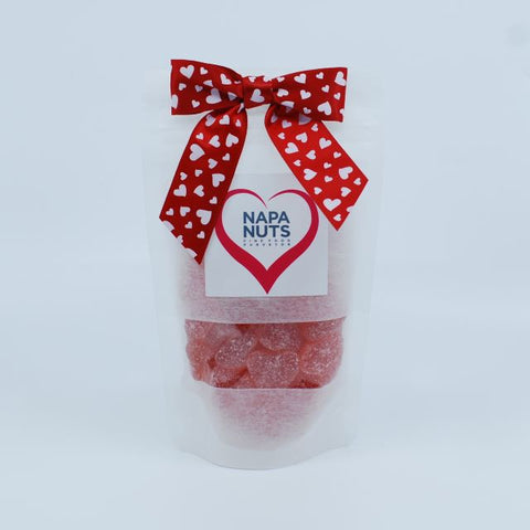 Valentine's Day Gift Bag - Sour Peachy Pink Hearts