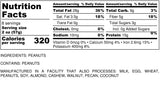 Nutrition Information for 1 pound of Blanched Peanuts