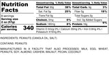 Nutrition Information for 1 pound of Roasted and Salted Peanuts