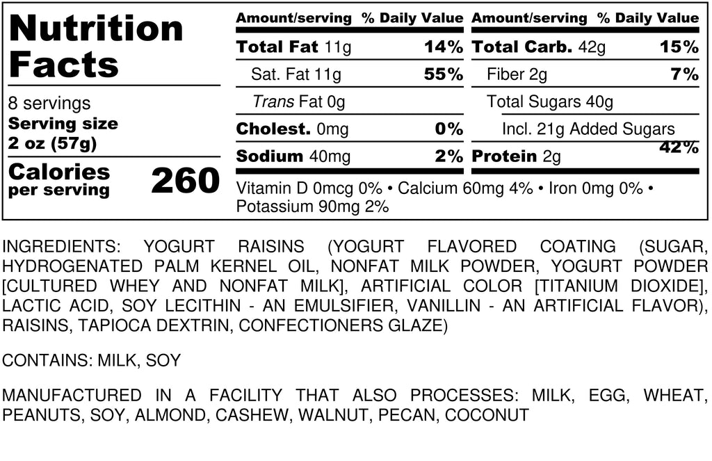 Raisins - Yogurt | Napa Nuts