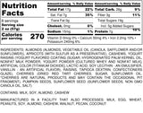 Nutrition Information for 1 pound of Foodies Blend Trail Mix