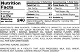 Nutrition Information for 1 pound of Yountville Blend Trail Mix